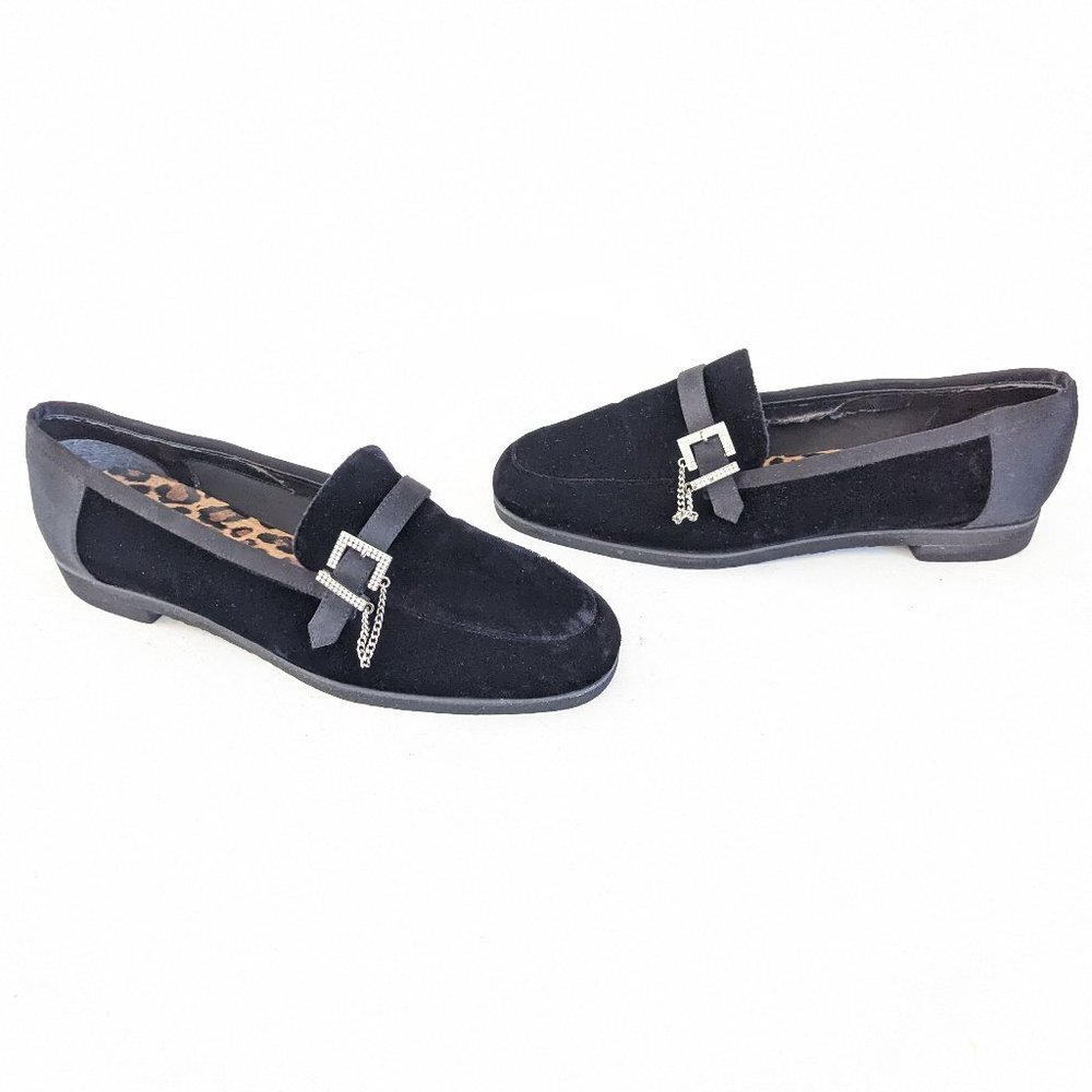 π€ Beverly Feldman Velvet Loafers Size 9 π€ - Picture 4 of 12